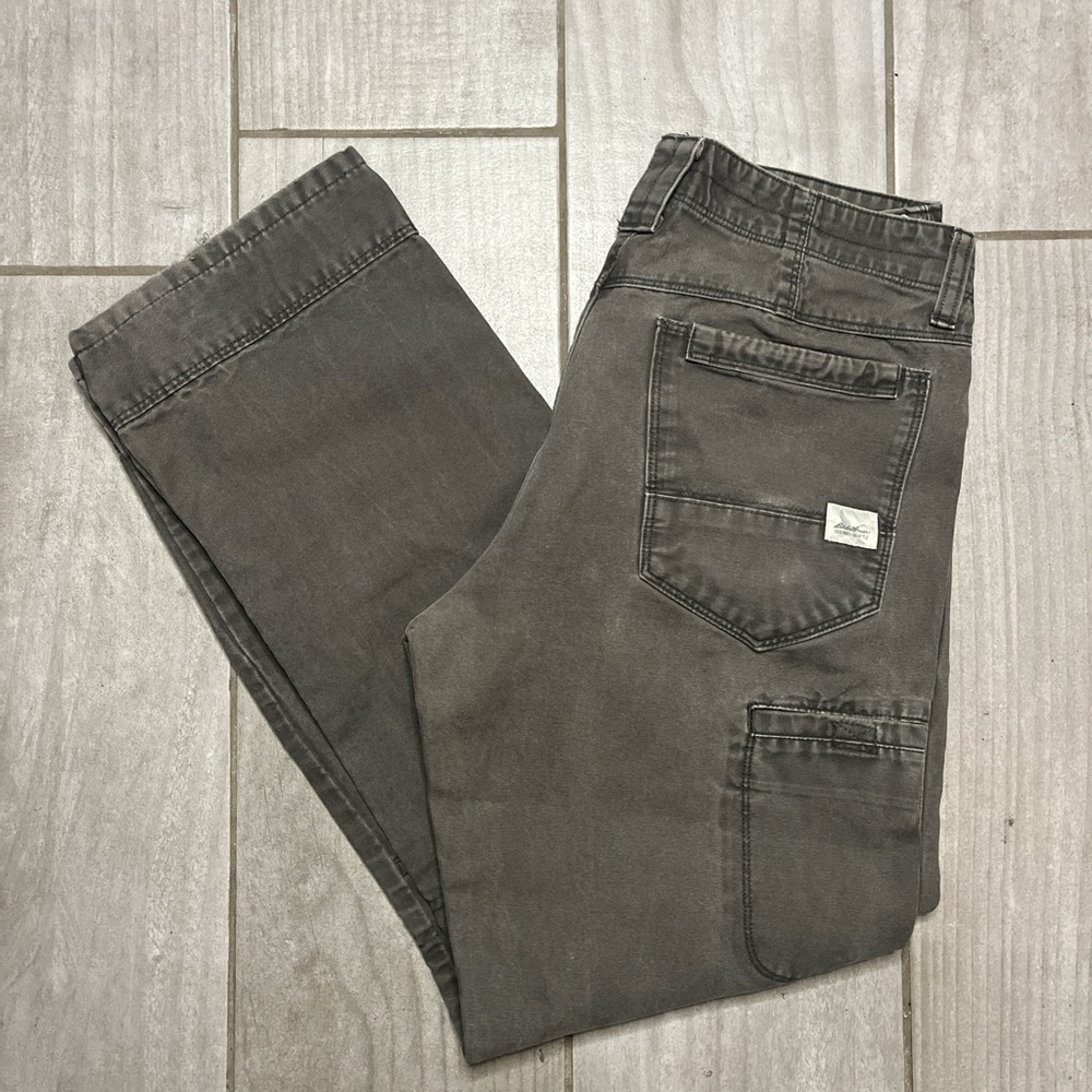 Eddie Bauer workwear pants double knee like carhardt or dickies 34x32 relaxed